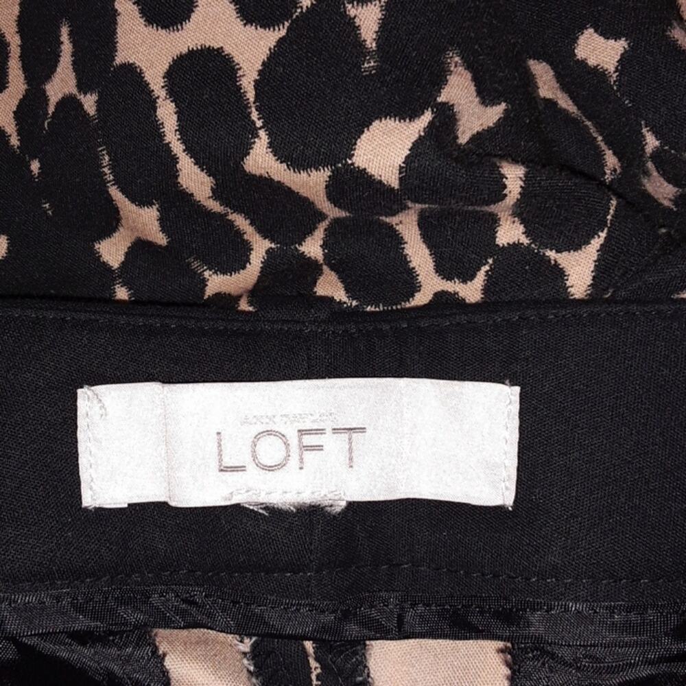 Ann Taylor LOFT  Animal Print Slacks, Pants 6/8 - Picture 6 of 6